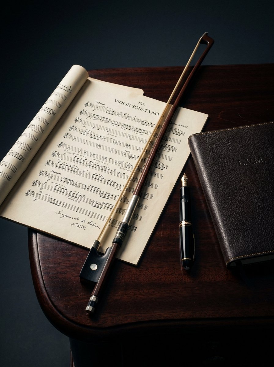 Instrumentos musicais e mesa executiva — ambiente da Virtuoso Consulting